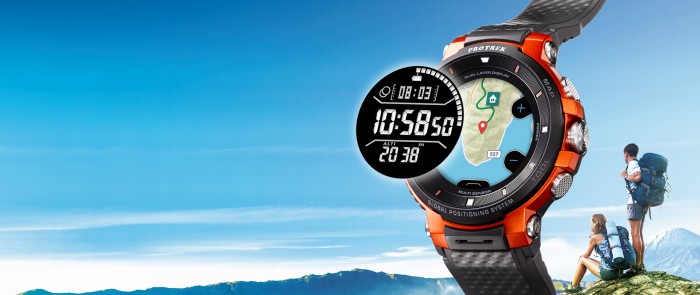 Dank eines kombinierten Displays aus Farb-OLED und monochromem LCD soll sich die Akkulaufzeit stark verlängern lassen. (Bild: Casio)